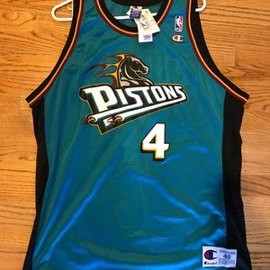 Joe Dumars champion vintage jersey BNWT sz 48